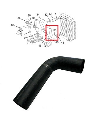 MANGUERA ADMISION A POSTENFRIADOR NAVISTAR NGD