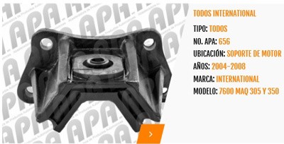 SOPORTE TRAS. NAVISTAR MAXXFORCE I-313 3549169C2