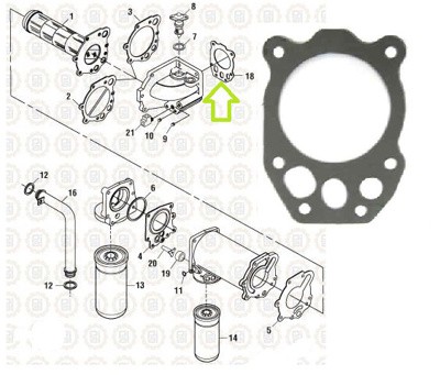 EMP BASE ENFRIADOR ACEITE CUMMINS 350 B/C III